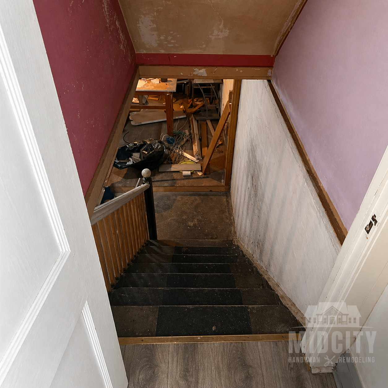 Basement Remodel — Tanveer Ahmed Before Photo